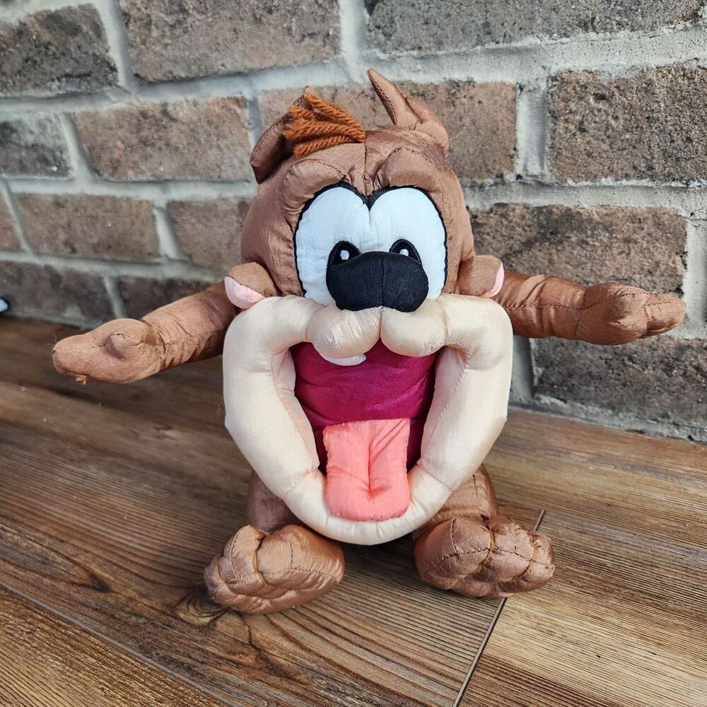 Looney Tunes Loveables Baby Taz Plush Vintage 90s
